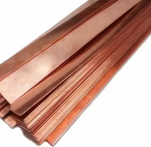 C1100 T2 Round Copper Bus Tube Flat Rod Steel Busbar 3mm 6mm 8mm