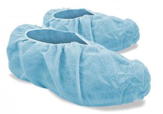 Fluid Resistant Disposable Protective Shoe Covers For Clean Room / Healthcare Center