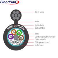 GYTC8S Outdoor Armored Fiber Optic Cable Figure 8 Self Supporting 6 Core Armoured Fiber Optic Cable