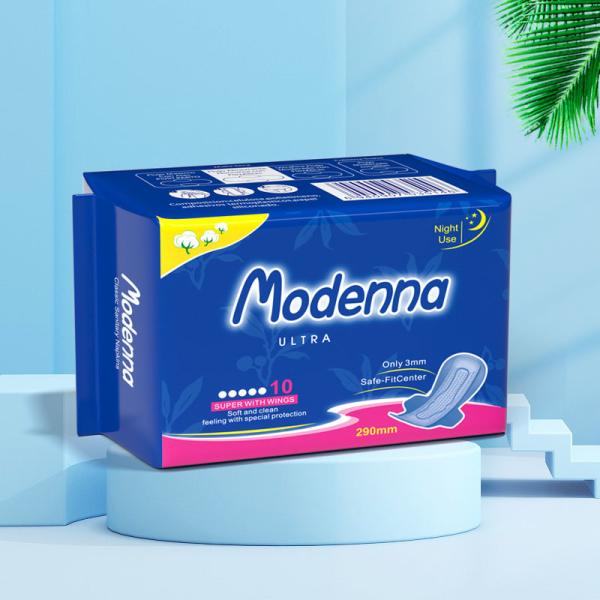 Хлопка аниона санитарной пусковой площадки OEM пусковая площадка женского устранимого менструальная подгоняла