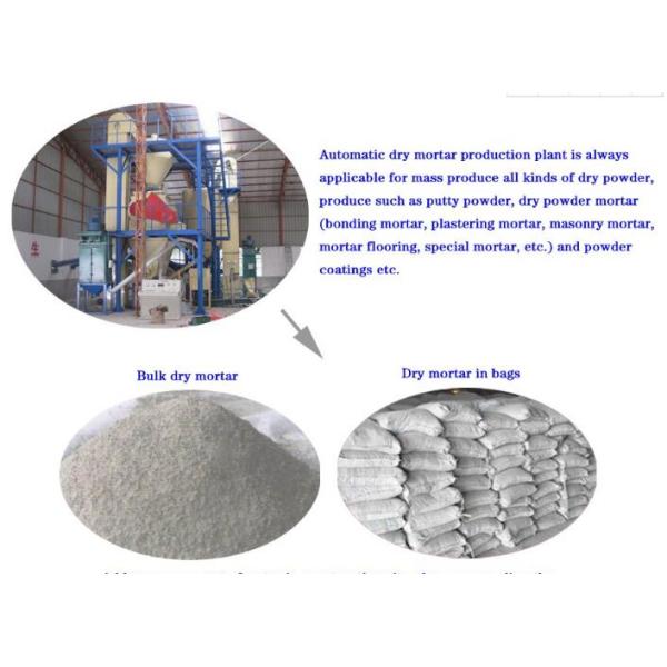 10-20T per hour automatic dry mortar plant For cement sand mixing and packaging