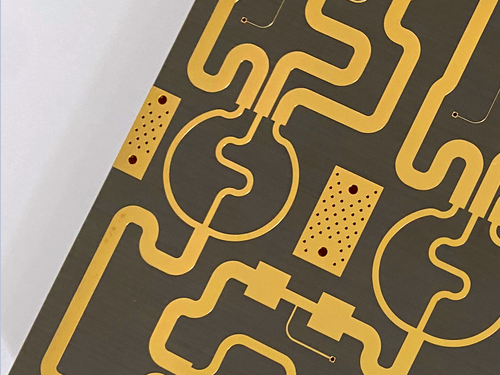 Taconic's TLY-5 PCB High-Frequency For RF design built on 10mil substrate using in anteena microwave