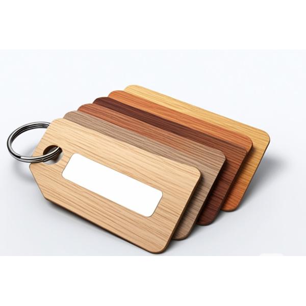 Wooden RFID Hotel Room Key cards 86x54mm 1.1-1.2mm Thickness Customizable