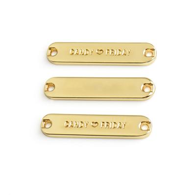 Customized Color Metal Bikini Sew in Label for Customer Size Swimsuits and Garments