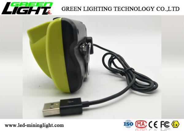 385lum CREE LED Miners Cap Lamp ABS Material 6800mA Battery Capacity High Brightness
