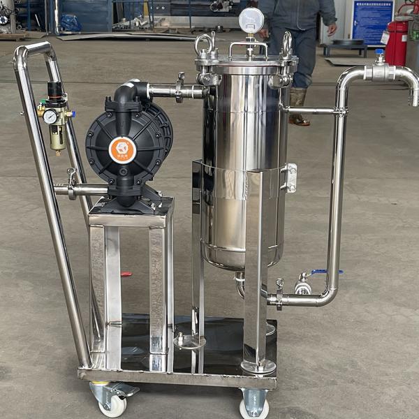 Этап передвижного корпуса фильтра вагонетки Multi система фильтрации масла 10 дюймов промышленная