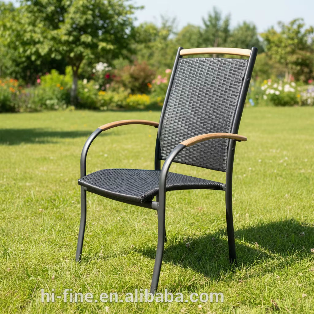 Luxury Aluminum Wicker Zhejiang Garden Set Outdoor Patio Furniture Outdoor Dining Waterproof Chair