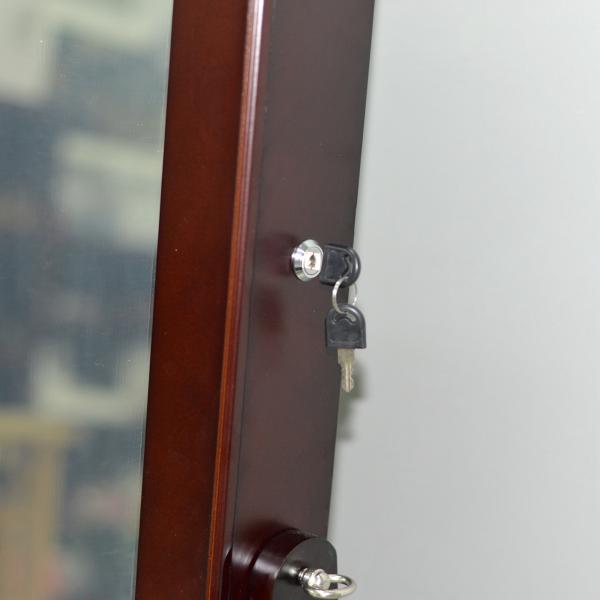 Pintura sentida del MDF de los muebles E1 de la sala de estar del gabinete de la joyería del piso del espejo de Linner 3m m