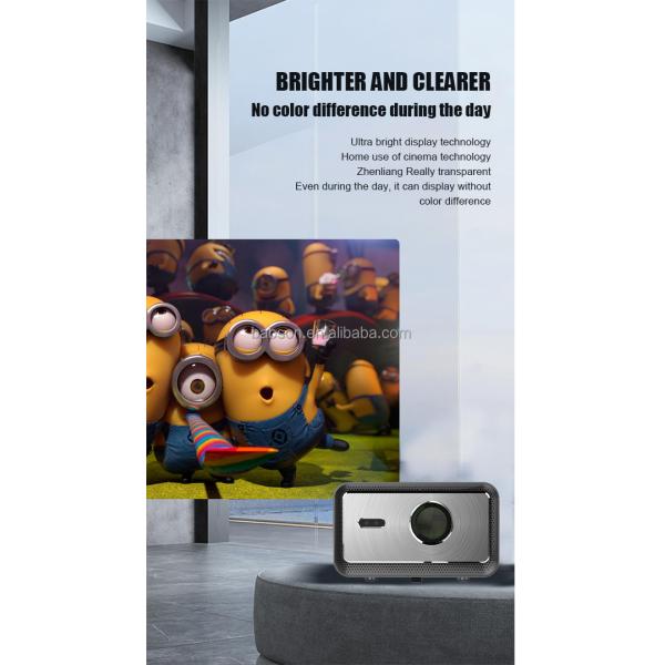 Full HD 1080P LCD Projector 2K Resolution Android 11 Operating 2G for Home Theater Hologram Hifi Speaker Sun 718 Pro