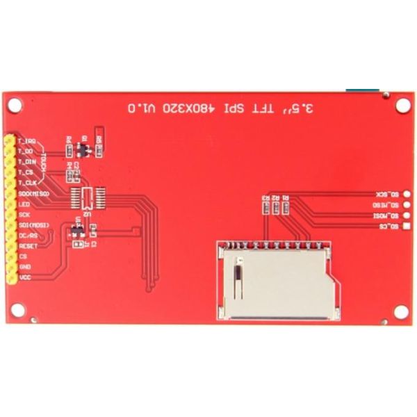 YBR035JGS-Q1 3.5-inch SPI Display with 480*320 Resolution and Resistive Touch LCD Module
