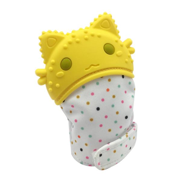 Great Best Adjustable Self-Soothing Gum Toy Teething Chewing Protecting Glove Silicone Baby Hand Teether Mitten for Pain