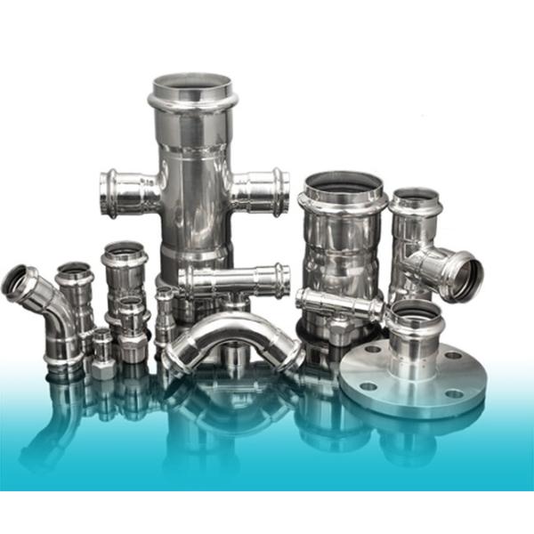 Rustproof Galvanized Carbon Steel Press Fittings 45 Or 90 Degree Elbow