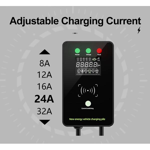 Waterproof EV Charger 3 Phase 16A 11kW Type 2 Floor Mounted Charging Stations