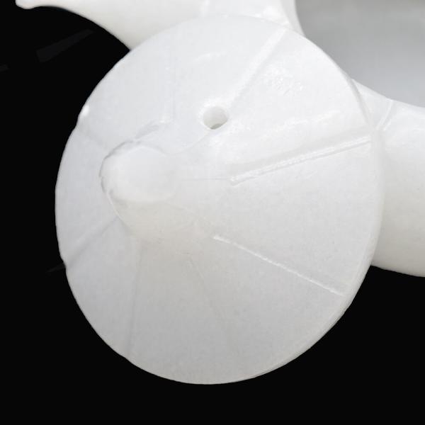 Polished White Jade Tea Top Carving Craft in Chinese Style for High Class Home Decor