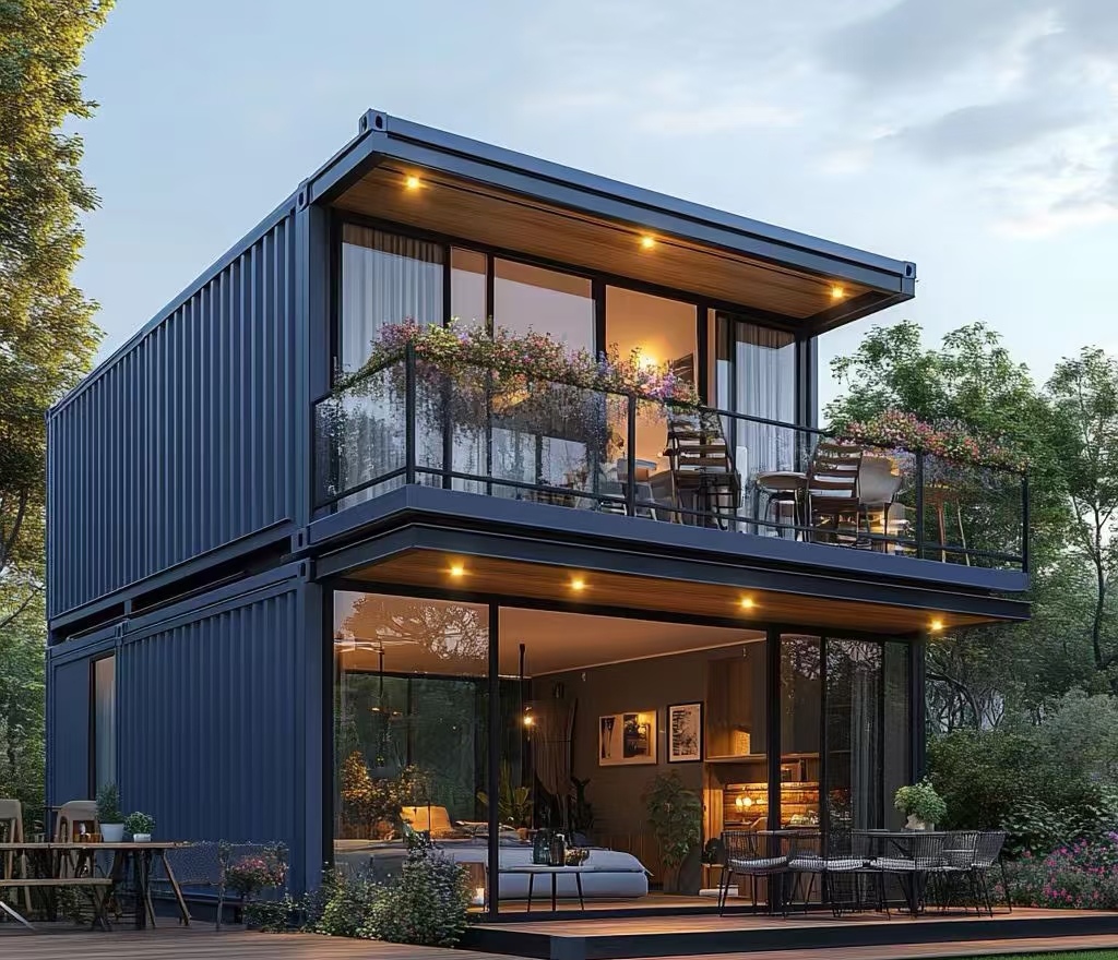 Modern Luxury Hotel Villa Design 2-Storey Prefabricated Container House Small House Dwelling