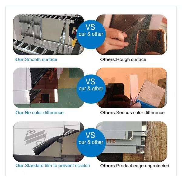 Rustproof Patina Brass Antique Stainless Steel Sheet Anticorrosive Mirror Finish