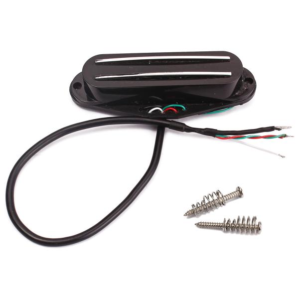 Ceramic Single Coil Bass Pickup Dual Rails DC Resistance 9~10kΩ With Screws Springs