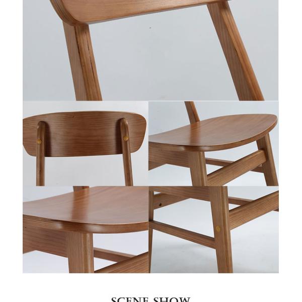 Muebles de comedor clásico Colección sillas de goma de madera maciza sillas de comedor con diseño moderno