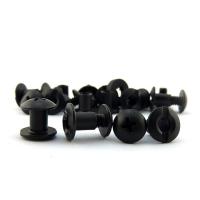 Sistema de medição INCH Acessórios de aço Sling studs de couro preto parafusos de Chicago