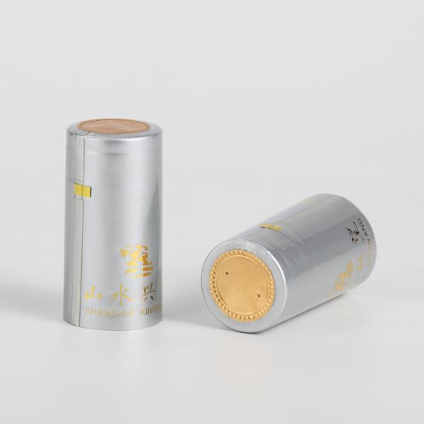 Customized PVC Necking Tape Glass Bottle Shrink Cap for Beverage Packaging Solutions