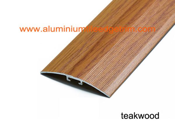 Wood To Tile Aluminium Floor Trims , Metal Transition Strips For Vinyl Flooring