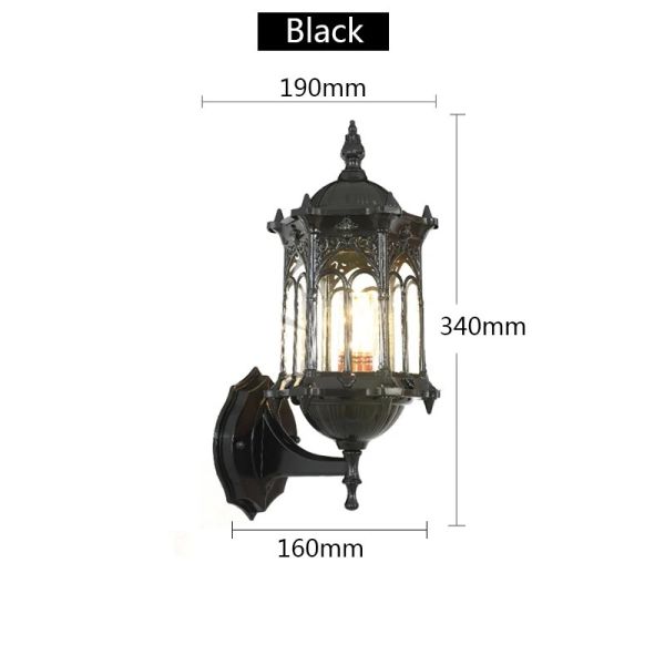 Retro Outdoor Waterproof Antirust E27 Wall Lamp Garden Gateway wall Sconce(WH-VR-123)