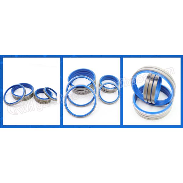 Уплотнение DKBI счищателя гидравлического цилиндра утюга 30Mpa PU с голубым цветом