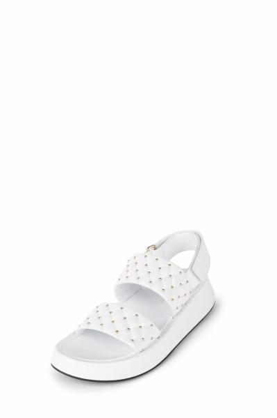 Anti Slippery Womens Platform Sandals Mirror Electrically Embroidered Lattice