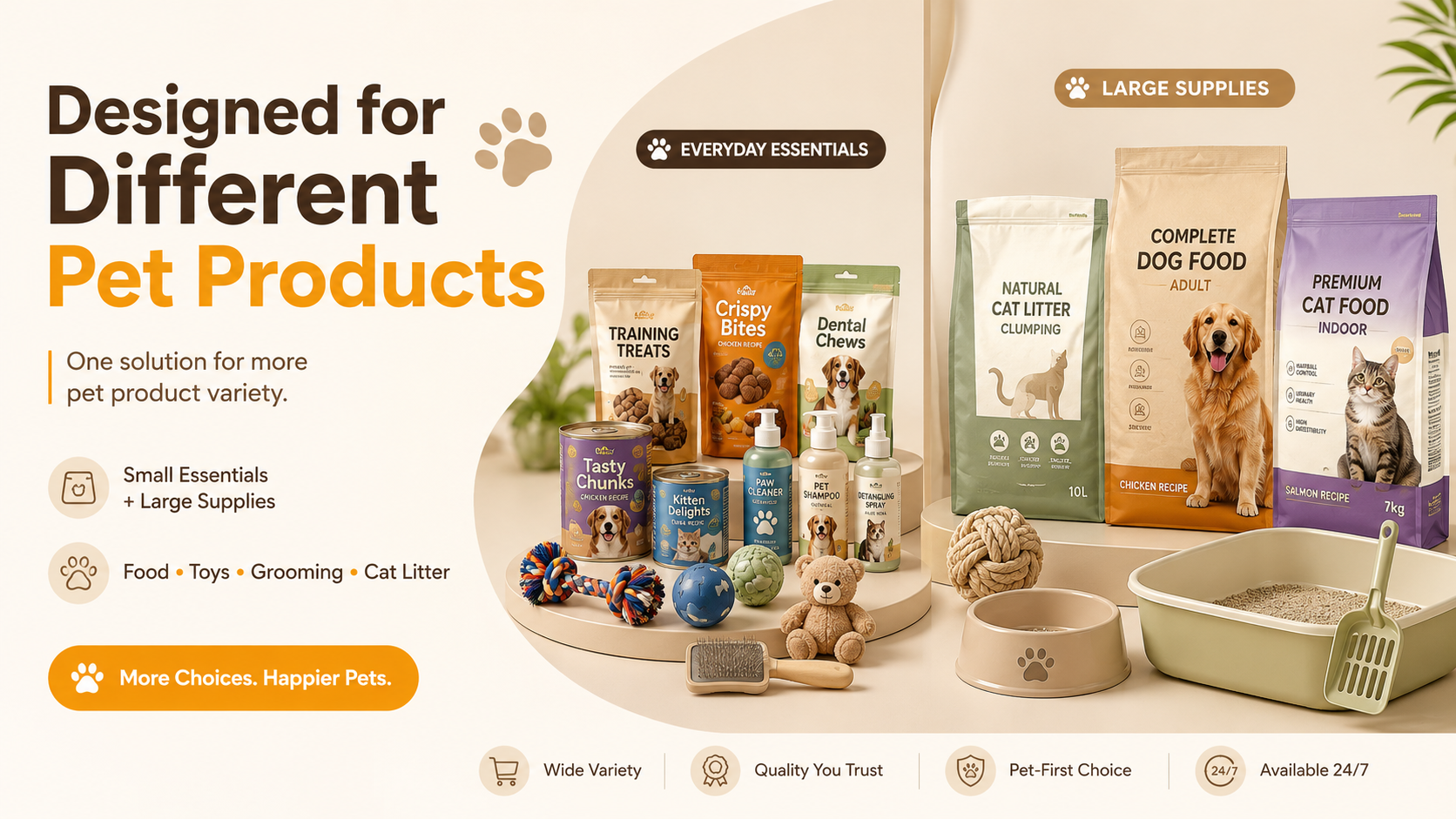Self Service Pet Vending Machine Combining Standard Vending and Side Lockers for Large and Small Pet Supplies