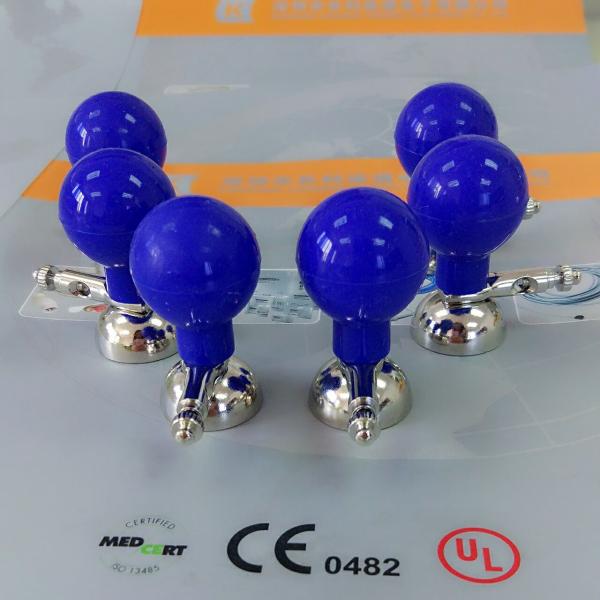 Ecg Suction Electrodes Blue CE And ISO 13485 Certification Copper Conductor
