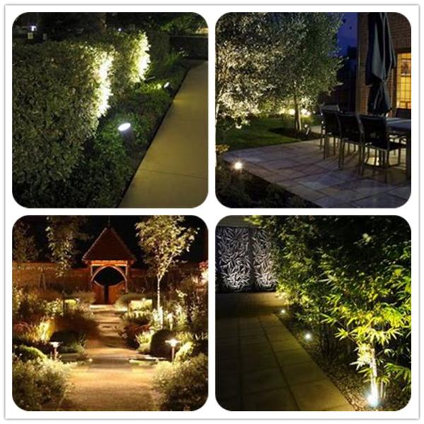 3000K Warm White Outdoor LED Landscape Lighting Spike Aluminum IP65 Waterproof