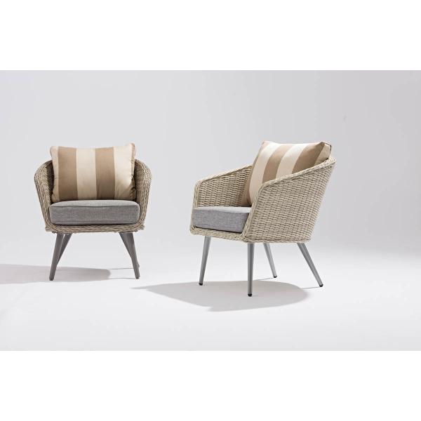 5 años marco diseño moderno poliratán salón al aire libre sofá de jardín impermeable silla de vícara marrón muebles para el descanso