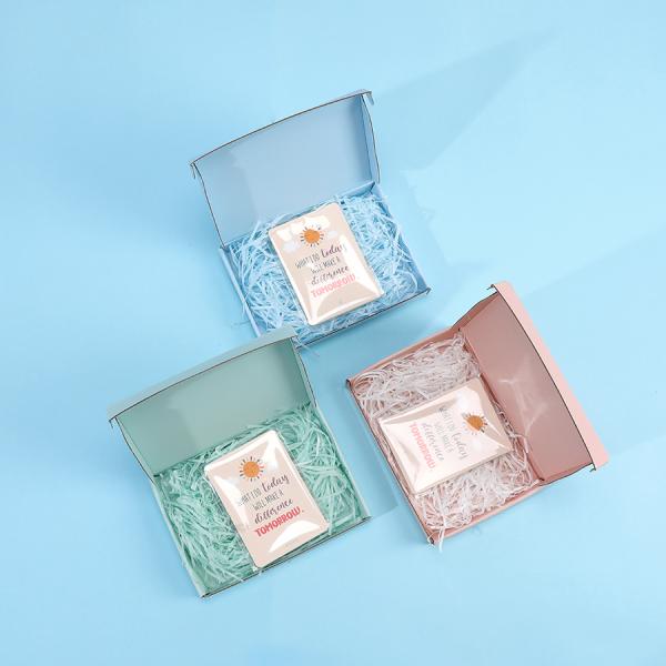 CMYK Papel personalizado embalagem maquiagem caixa de correio cartão cartão cartão corrugado caixas de envio cosméticos com logotipo