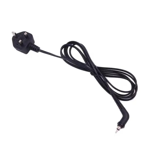 XianD supply long  ac UK tv Standard pc  360 Degree long extention Swivel Power lead Cord for Hair dryer Straightener