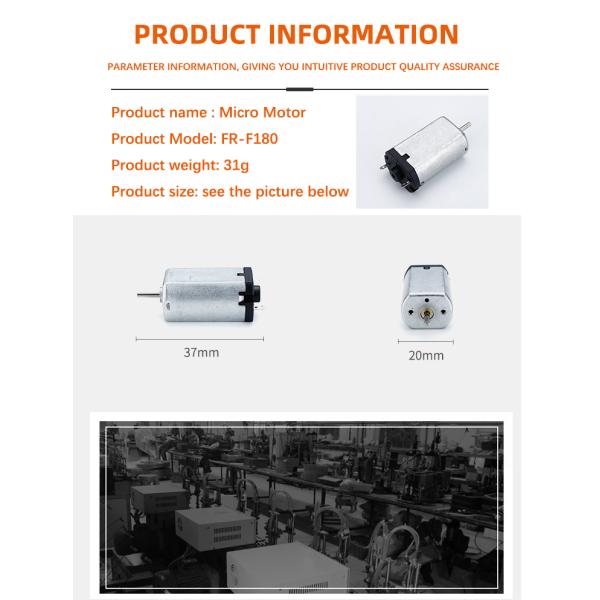 Faradyi Customized Size Explosion-proof 180 Motor Micro Electronic Bldc Brushless Dc Motor For door Lock