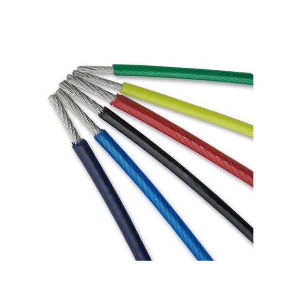 2 mm-10 mm de fil d'étrier en acier fil de câble revêtu en PVC pour les tentes AISI