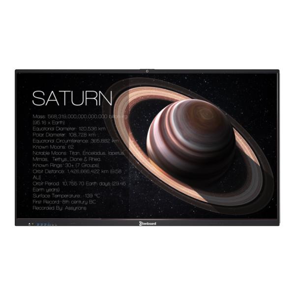 Qtenboard 4K Resolution Interactive Flat Panel with 40 Touch Points and Android 14.0 for Education and Office