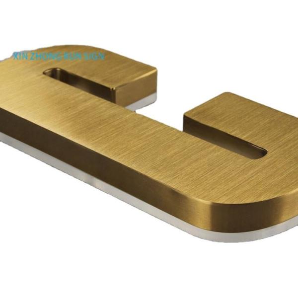 Best sellers manufacturer custom 3d metal backlit signage stainless steel letter signs