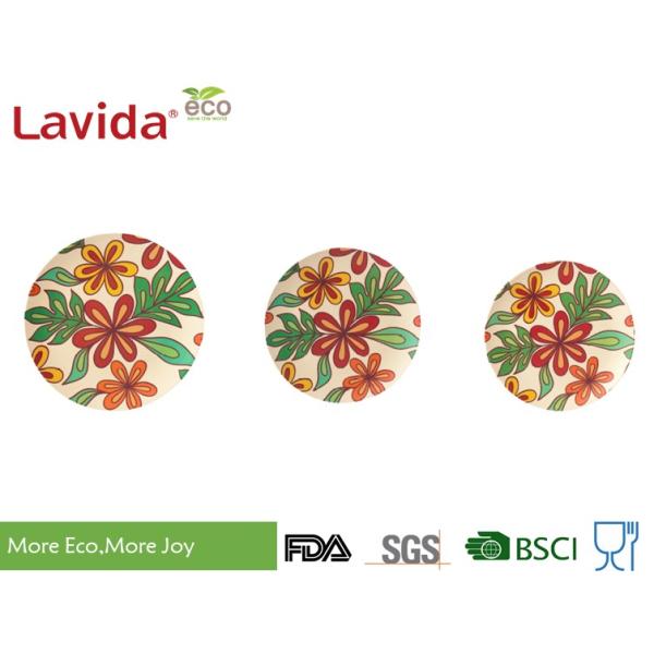 Shatter - Proof Children's Bamboo Dinnerware High Strength Free Of Heavy Metals