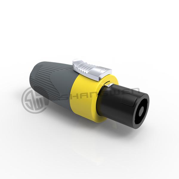 Audio Signal Loudspeaker Connector Female Plug 4 Pin Plastic Connector