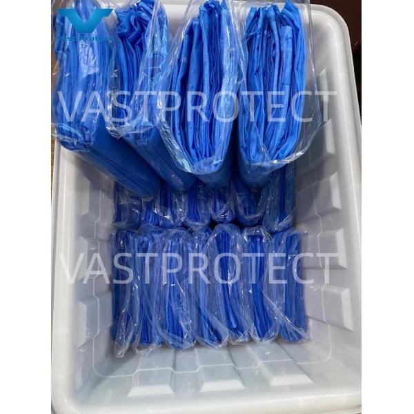 VASTPROTECT Robe chirurgicale jetable Manches à tricot douces SMS Isolation Couverture anti-statique 30-50GSM Protection du jardinage