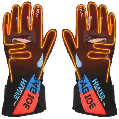 Gants de chauffage à piles passionnés rechargeables protégeant du vent des mitaines 2600mAh