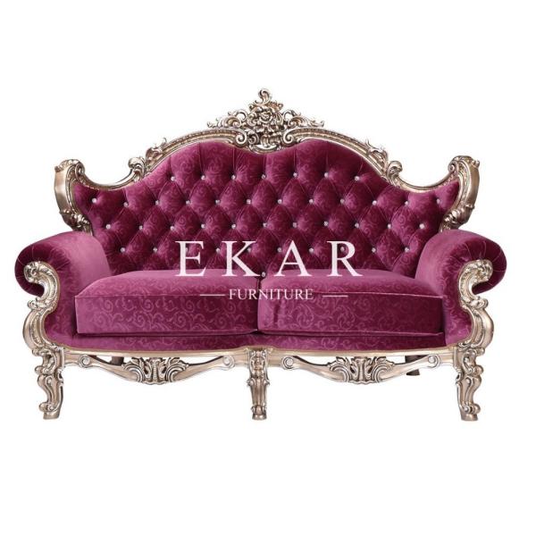 Velvet Chesterfield Sofa Set Antique Luxury Fabric Living Room Furniture