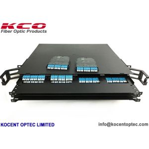 144fo LC Duplex 19'' 1U Rack Mountable High Desity MPO MTP Fiber Optic Patch