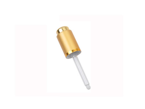 CL-D432A 18/410 metal aluminum push button glass dropper pipettes/assemblies/closures/caps