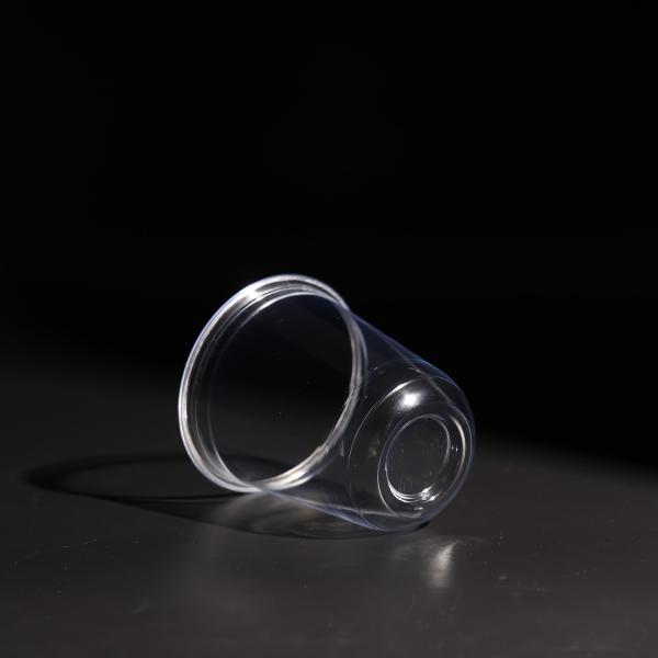 400ml Clear PET Disposable Cup With Lids For On The Go Juices Drink Cups