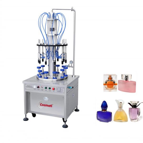 10 Heads Rotary Perfume Bottle Filling Machine 5-1000ml High Accuracy for Cosmetic Liquid