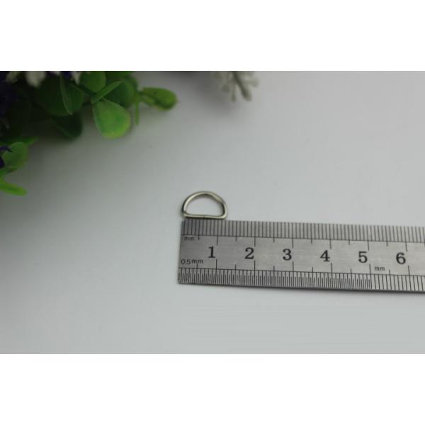 OEM cheaper metal wire iron D-ring,10mm metal d ring with 1.5mm thickness