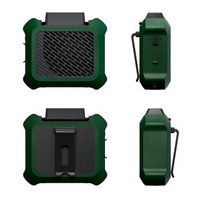 2 em 1 (correia & pescoço) fã portátil da cintura, 6000mAh fã recarregável pequeno com grampo, fã operado pessoal com Li