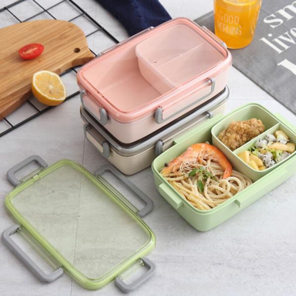 Leak Proof Wheat Straw Fiber Microwave Safe Tiffin Box